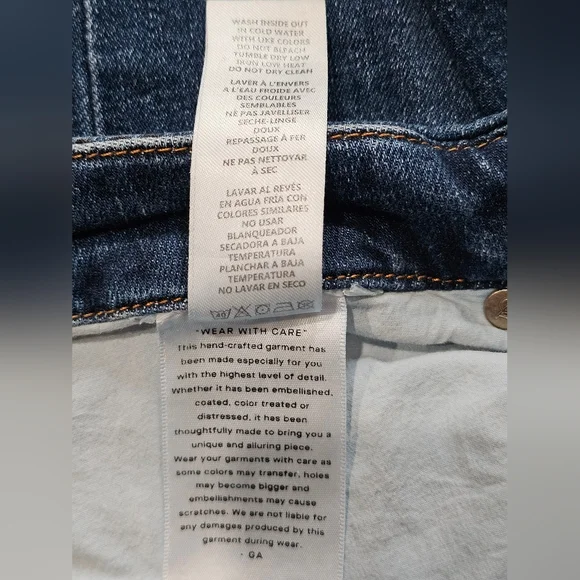 Good American Good Legs Cropped Mini Boot High Rise Jeans 12/31. - Picture 14 of 14